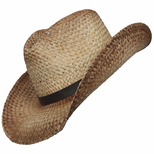 Preview: Fox outdoor straw hat, brim turned up at the sides